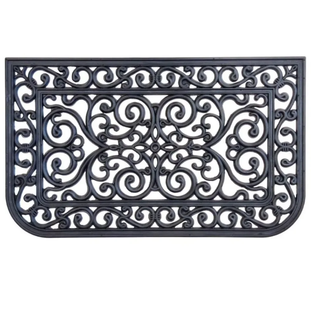 Recycled Rubber Door Mats, Outdoor/Indoor Durable & Easy to Clean All Season All